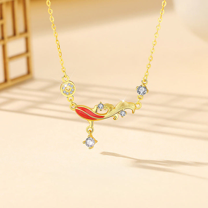 Bracelet de bénédiction en argent sterling 925 avec motif de carpe koï et cordon rouge, orné de Buddha Stones - Collier de poissons Koi - image 8