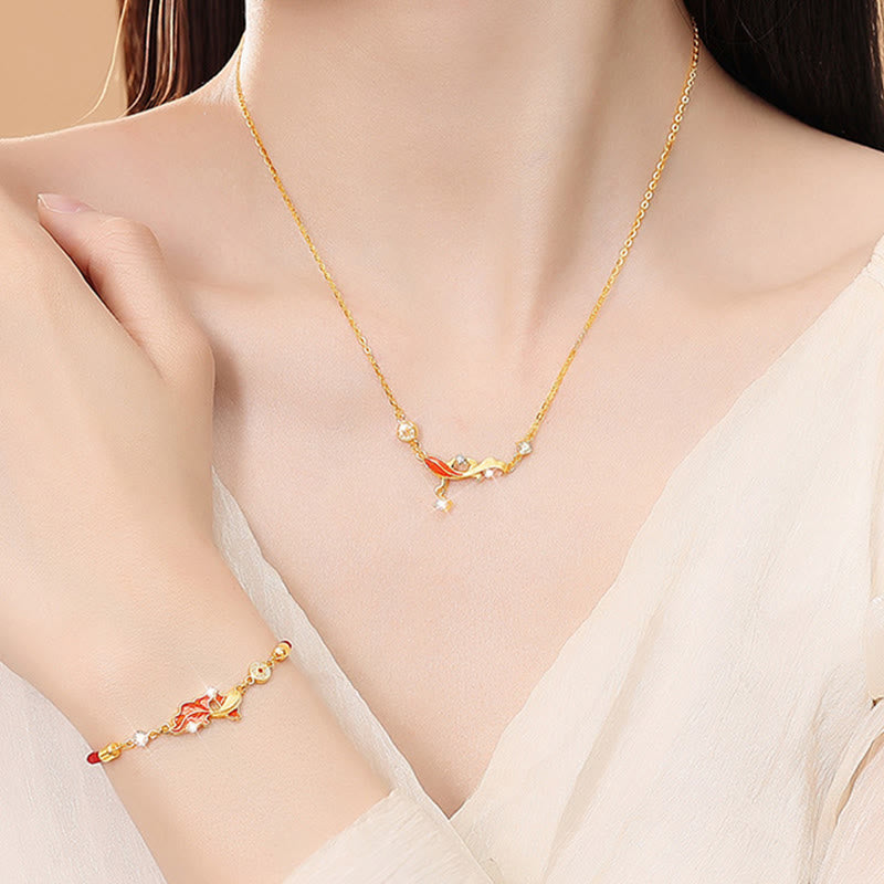 Bracelet de bénédiction en argent sterling 925 avec motif de carpe koï et cordon rouge, orné de Buddha Stones - image 11