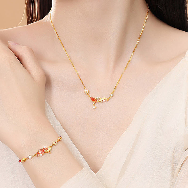 Bracelet de bénédiction en argent sterling 925 avec motif de carpe koï et cordon rouge, orné de Buddha Stones - image 11