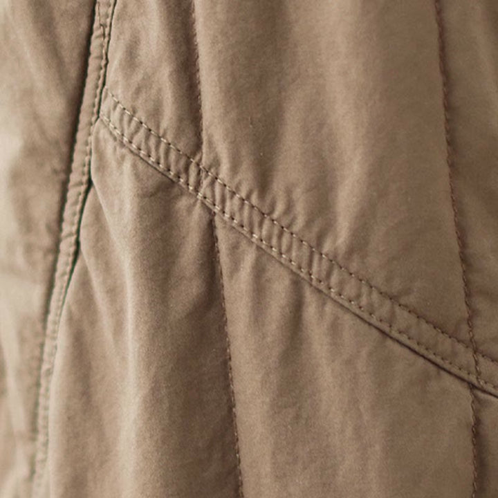 Pantalon harem thermique à taille haute en coton uni Buddha Stones pour femme, avec poches et poches - image 17