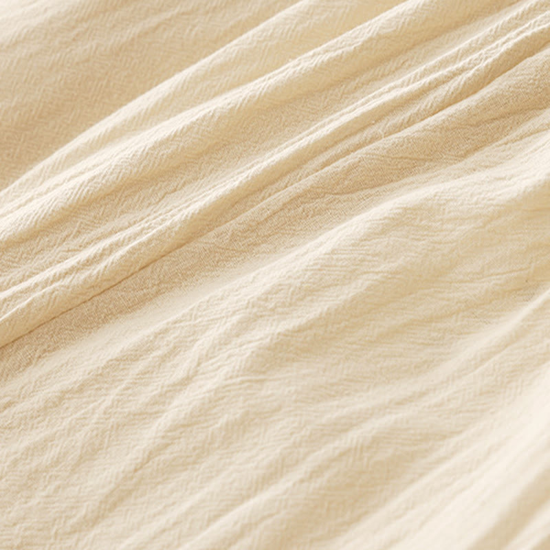 Pantalon large pour femme avec poches, motif patchwork uni couleur automne Buddha Stones - image 3