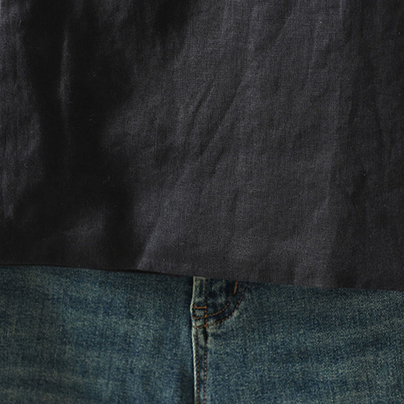 Gilet sans manches pour femme, motif fleurs et Buddha Stones , col en V, fermeture à brandebourgs - image 18