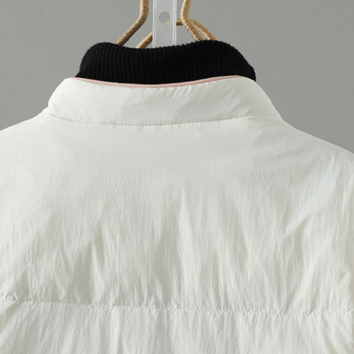 Veste thermique femme à manches longues avec poches, broderie de fleurs de pêcher et Buddha Stones - image 18