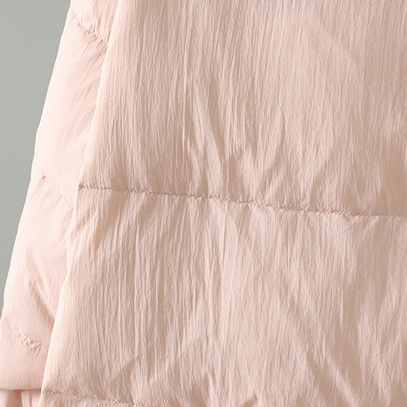 Veste thermique femme à manches longues avec poches, broderie de fleurs de pêcher et Buddha Stones - image 12