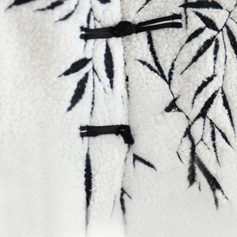 Veste thermique à manches longues pour femme , Buddha Stones de saule blanc, fermeture à boutons grenouille - image 11