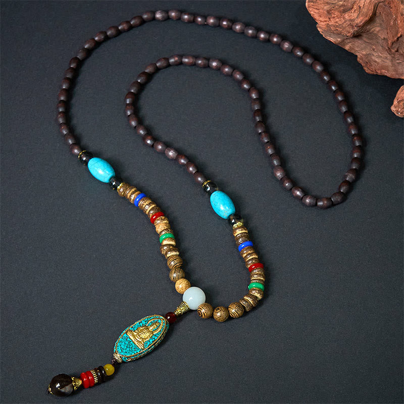 Collier pendentif en Buddha Stones vintage du Népal Avalokitesvara Harmony - image 1