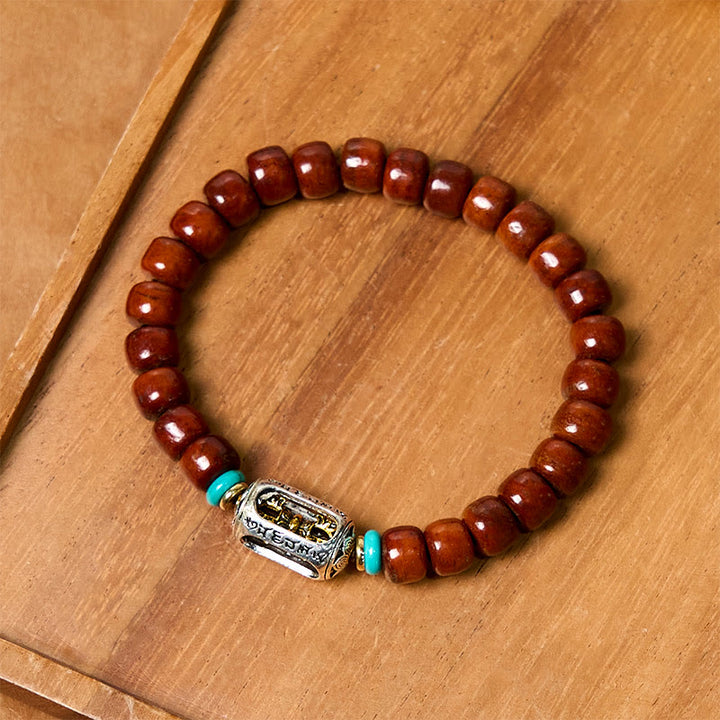 Bracelet porte-bonheur en perles d'os Vajra à trois yeux Dzi en Buddha Stones - image 14