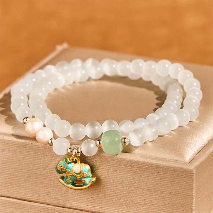 Bracelet double rang de Buddha Stones , symbole de paix et d'amour - image 2