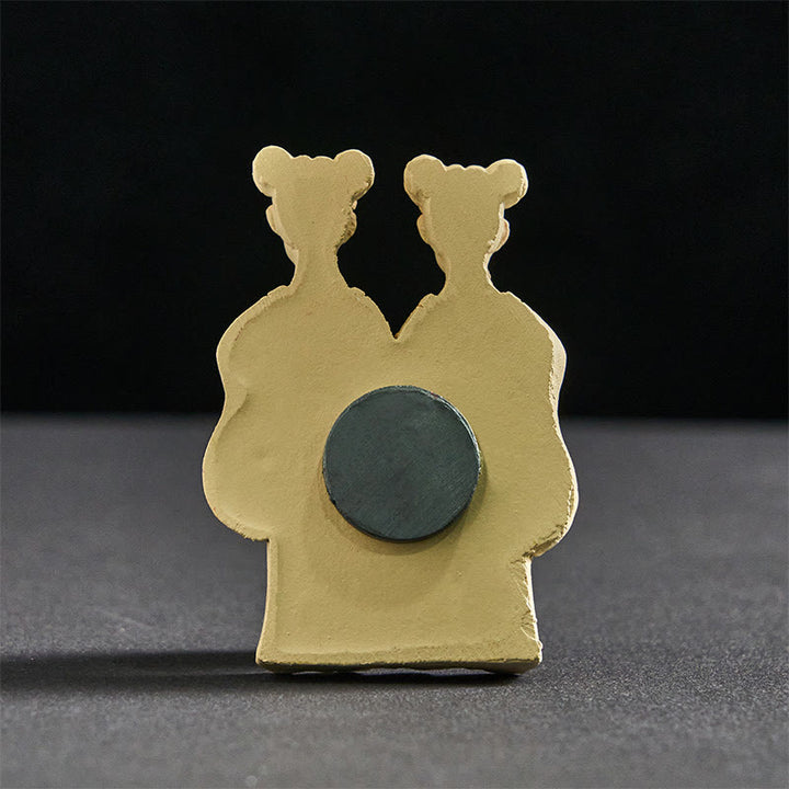 Buddha Stones FU Chiens Jumeaux Bouddha Carré Design Aimant de Réfrigérateur Décoration Intérieure - image 9