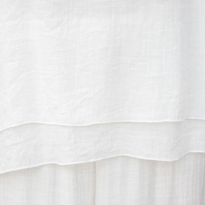 Ensemble de méditation pour femme : T-shirt blanc à manches longues et col en V, pantalon large, Buddha Stones (2 pièces). - image 12