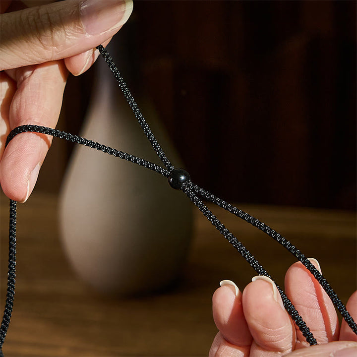 Collier pendentif en agate Dzi à neuf yeux, motif Yin Yang Bagua tibétain, pierre de Buddha Stones, symbole de bénédiction, orné de pierres de Bouddha et de pierres Dzi. - image 4