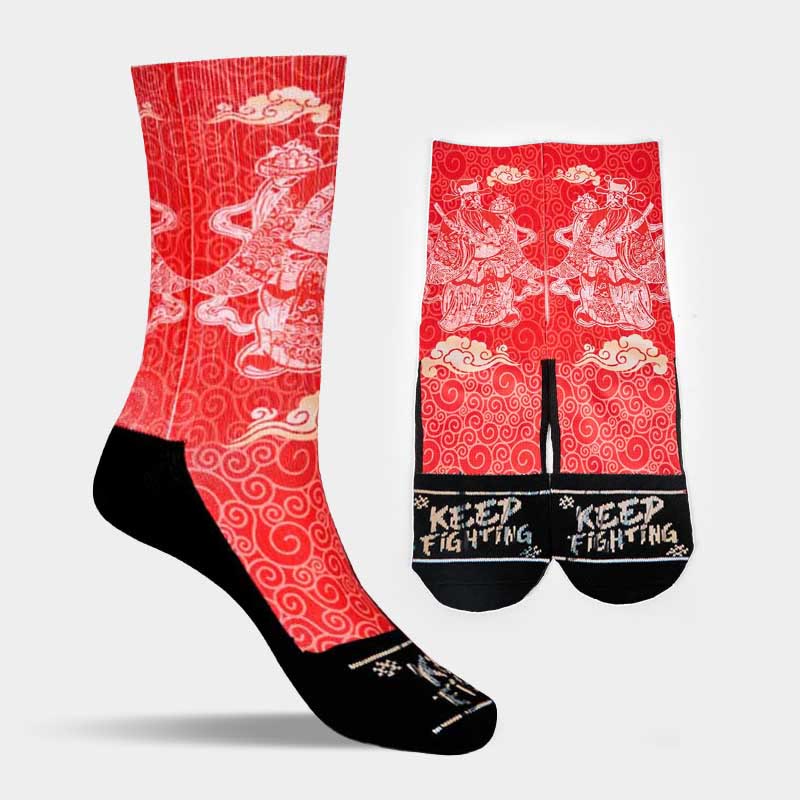 Chaussettes unisexes décontractées à motif Buddha Stones et nuages ​​de bon augure pour homme et femme - image 13