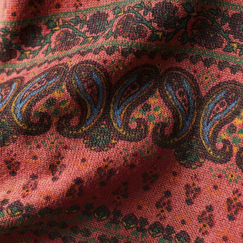 Pull en coton à manches longues et col rond pour femme, avec poche, motif floral automnal et Buddha Stones - image 8