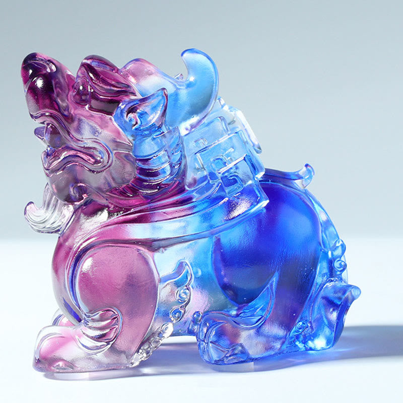 Buddha Stones Liuli Cristal Pixiu Décoration de maison porte-bonheur et richesse - image 2