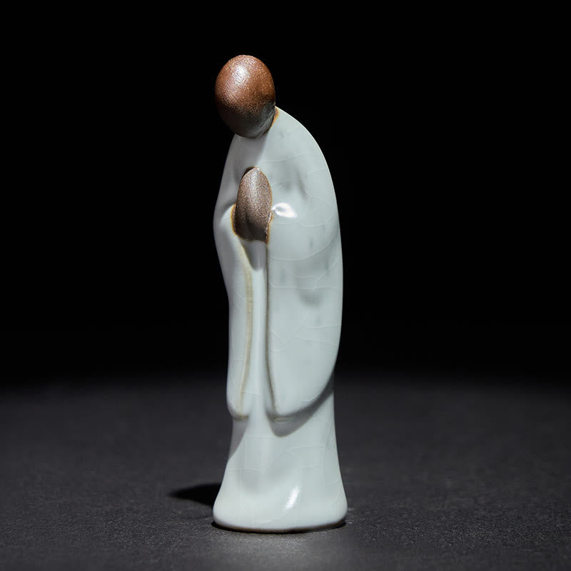 Statue de Buddha Stones - Ourlet gris 2*2*7cm - image 0