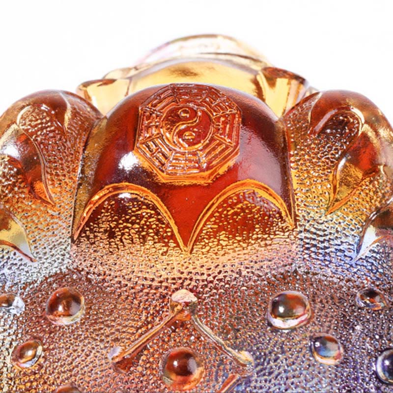 Buddha Stones , pièces de monnaie Feng Shui en forme de grenouille, objet d'art en cristal Liuli fait main, symbole de richesse, décoration pour la maison ou le bureau. - image 11