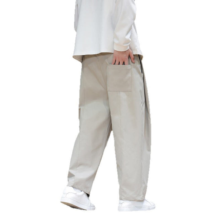 Pantalon harem pour homme, coupe droite, couleur unie, motif Buddha Stones , avec poches - image 21