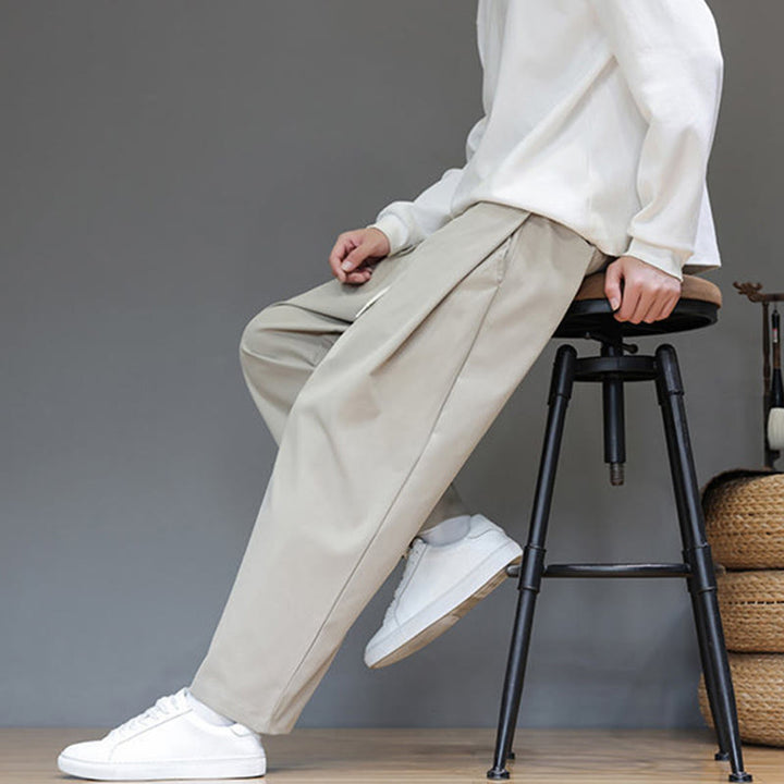 Pantalon harem pour homme, coupe droite, couleur unie, motif Buddha Stones , avec poches - image 20