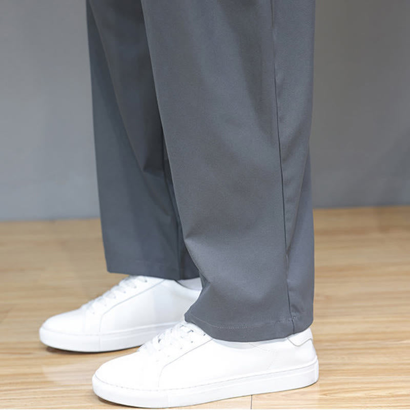 Pantalon harem pour homme, coupe droite, couleur unie, motif Buddha Stones , avec poches - image 12