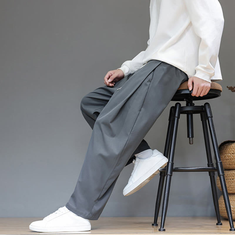 Pantalon harem pour homme, coupe droite, couleur unie, motif Buddha Stones , avec poches - image 8