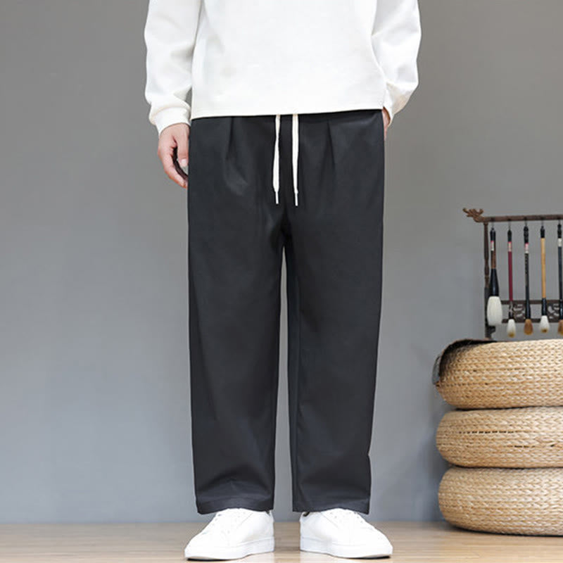 Pantalon harem pour homme, coupe droite, couleur unie, motif Buddha Stones , avec poches - image 23