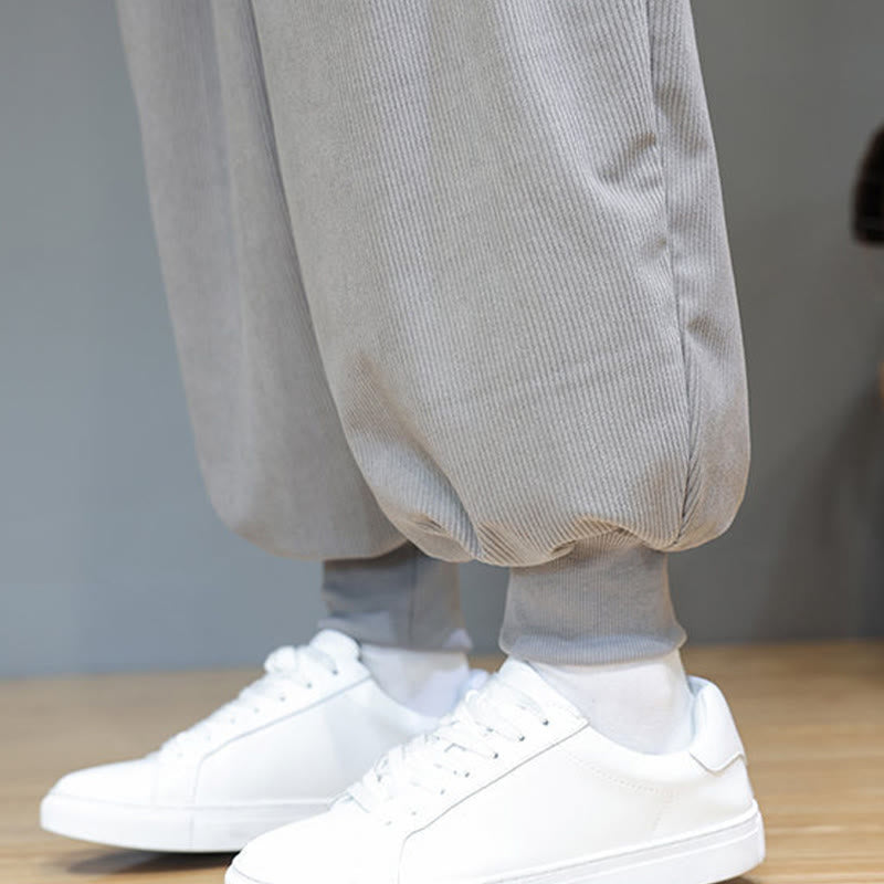 Pantalon en coton pour homme, longueur cheville, couleur unie, motif Buddha Stones , avec poches - image 19