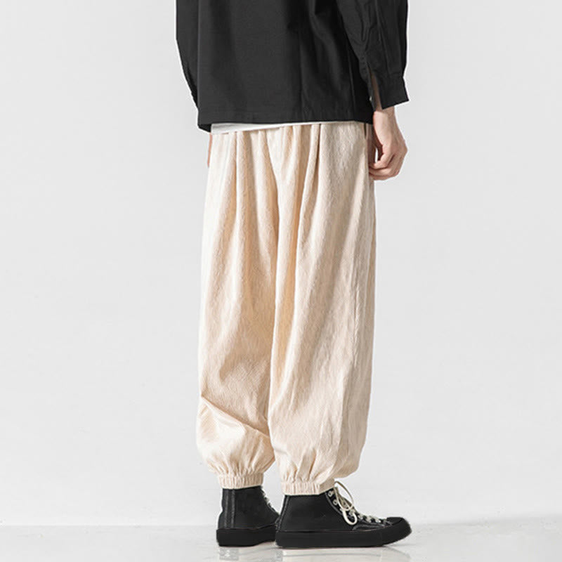 Pantalon en coton pour homme avec poches, motif Buddha Stones , ourlet élastique à cordon de serrage - image 27