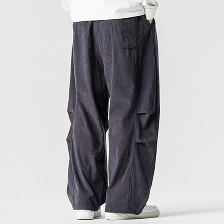 Pantalon d'hiver pour homme en velours côtelé de coton à cordon de serrage et poches, motif Buddha Stones - image 19