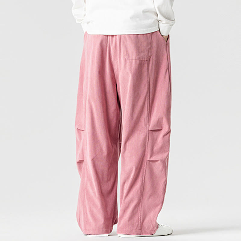 Pantalon d'hiver pour homme en velours côtelé de coton à cordon de serrage et poches, motif Buddha Stones - image 8