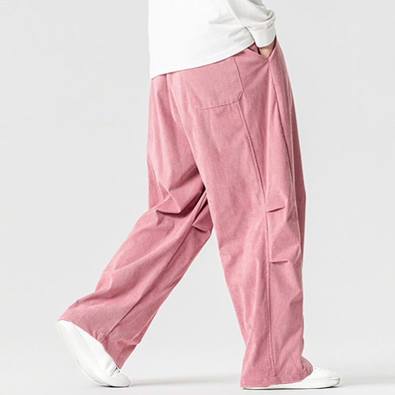 Pantalon d'hiver pour homme en velours côtelé de coton à cordon de serrage et poches, motif Buddha Stones - image 10