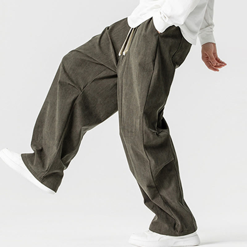 Pantalon d'hiver pour homme en velours côtelé de coton à cordon de serrage et poches, motif Buddha Stones - image 29