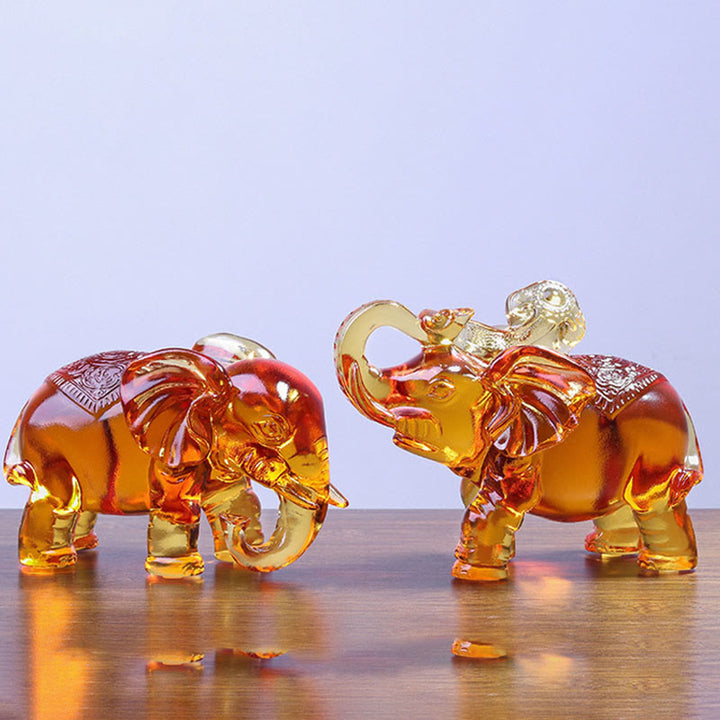Buddha Stones en cristal Liuli jaune, trompe d'éléphant, design vertical, force, décoration intérieure - image 6