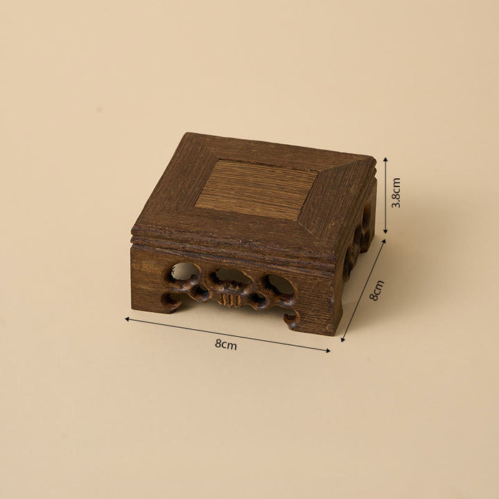 Buddha Stones, Bouddha informe en céramique, Bureau en bois de wengé, Décoration sérénité - image 6