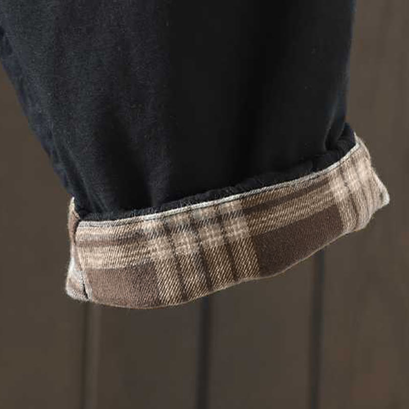 Pantalon harem thermique d'hiver pour femme Buddha Stones, doublé polaire et à cordon de serrage, avec poches - image 13