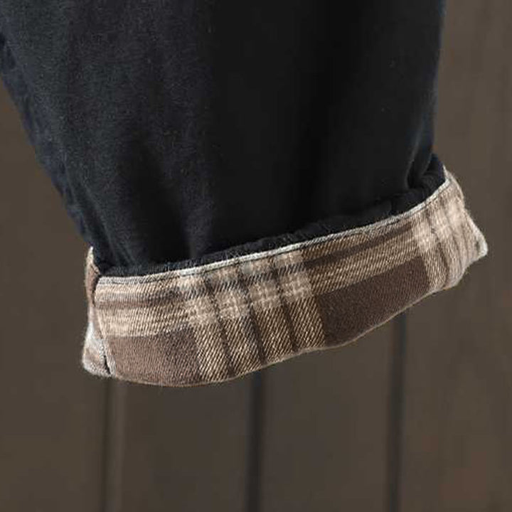 Pantalon harem thermique d'hiver pour femme Buddha Stones, doublé polaire et à cordon de serrage, avec poches - image 13