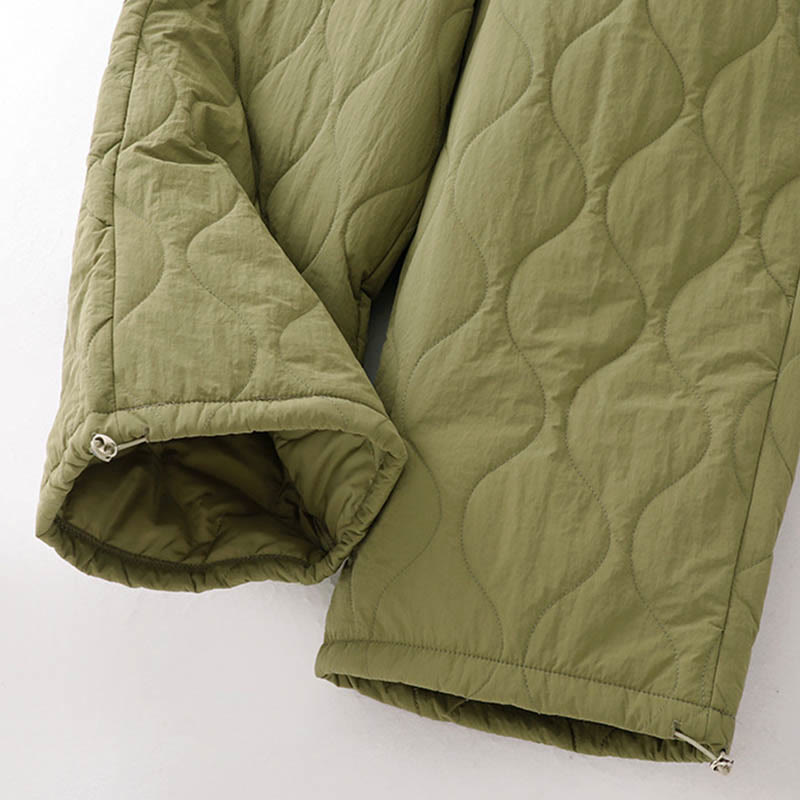 Pantalon thermique épais à poches, ourlet élastique uni, cordon de serrage, motif Buddha Stones pour femme - image 18