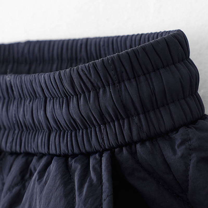 Pantalon thermique épais à poches, ourlet élastique uni, cordon de serrage, motif Buddha Stones pour femme - image 4