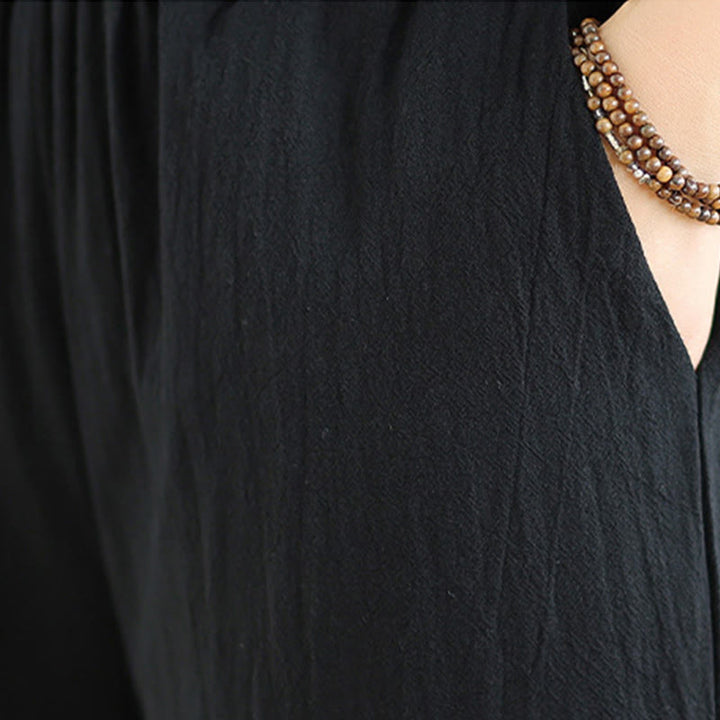 Ensemble de méditation zen pour femme, composé d'un t-shirt à manches longues et col en V et d'un pantalon large, inspiré des Buddha Stones. - image 19