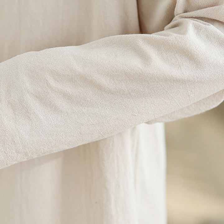 Ensemble de méditation zen pour femme, composé d'un t-shirt à manches longues et col en V et d'un pantalon large, inspiré des Buddha Stones. - image 9