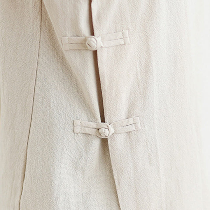 Ensemble de méditation zen pour femme, composé d'un t-shirt à manches longues et col en V et d'un pantalon large, inspiré des Buddha Stones. - image 7