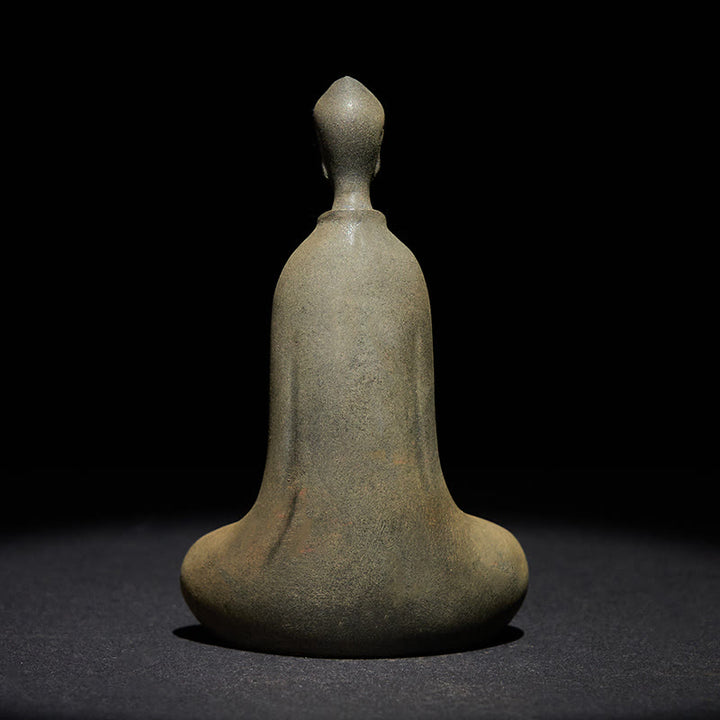 Statue de Buddha Stones Sakyamuni en résine moulée à la main en poudre de fer et rouille Décoration de la maison - image 5