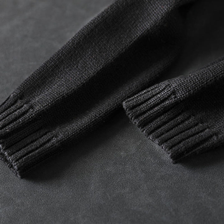 Gilet cardigan à manches longues pour femme en coton, orné de boutons colorés et tricoté uni avec des Buddha Stones - image 6