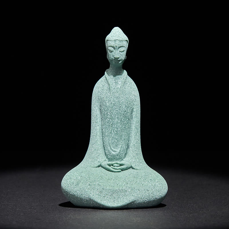 Buddha Stones, statuette de Bouddha en méditation, décoration pour la maison ou le bureau, 6 x 4,5 x 9,5 cm - Bouddha 6*4,5*9,5 cm - image 0