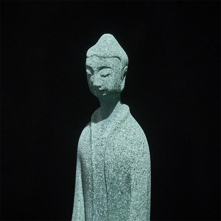 Buddha Stones, statuette de Bouddha en méditation, décoration pour la maison ou le bureau, 6 x 4,5 x 9,5 cm - image 7