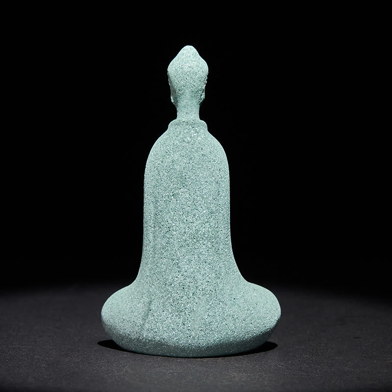Buddha Stones, statuette de Bouddha en méditation, décoration pour la maison ou le bureau, 6 x 4,5 x 9,5 cm - image 4