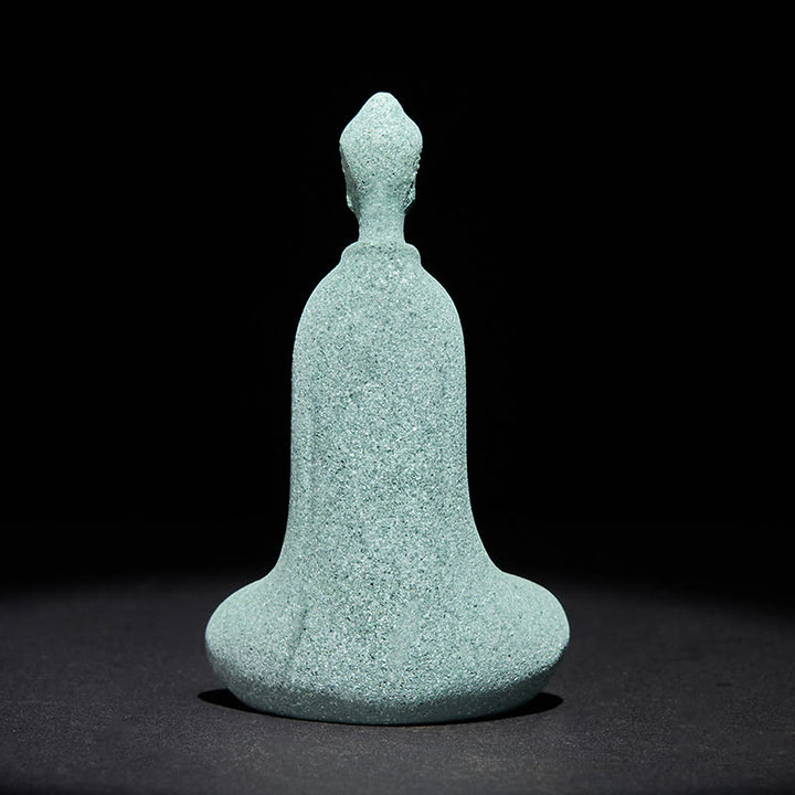 Buddha Stones, statuette de Bouddha en méditation, décoration pour la maison ou le bureau, 6 x 4,5 x 9,5 cm - image 4