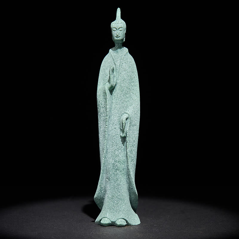 Statue de Bouddha en pierre, en Buddha Stones, pour la méditation ou la décoration intérieure (3,8 x 6,5 x 17 cm). - image 3