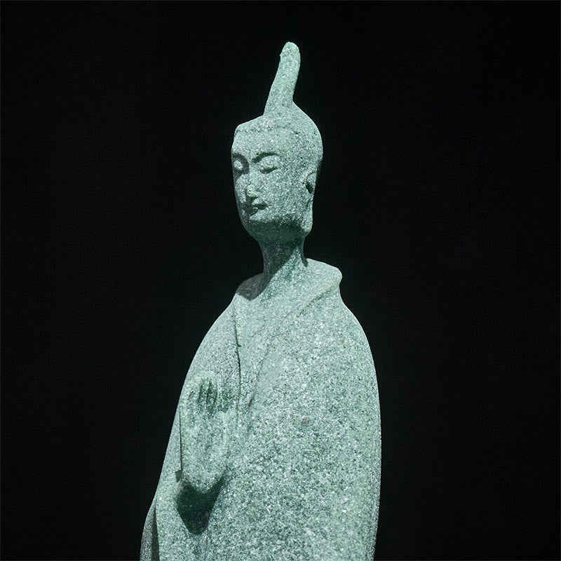 Statue de Bouddha en pierre, en Buddha Stones, pour la méditation ou la décoration intérieure (3,8 x 6,5 x 17 cm). - image 7