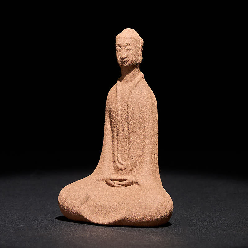 Buddha Stones en pierre, Bouddha assis en prière, en céramique, décoration zen pour la maison, 5 x 3 x 8,5 cm - Bouddha 5*3*8,5 cm - image 0