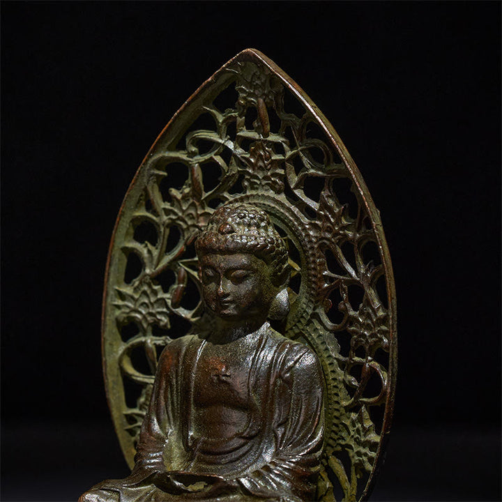 Statue de Buddha Stones Tathagata en alliage, décoration d'intérieur zen, 9 x 4,5 cm - image 7
